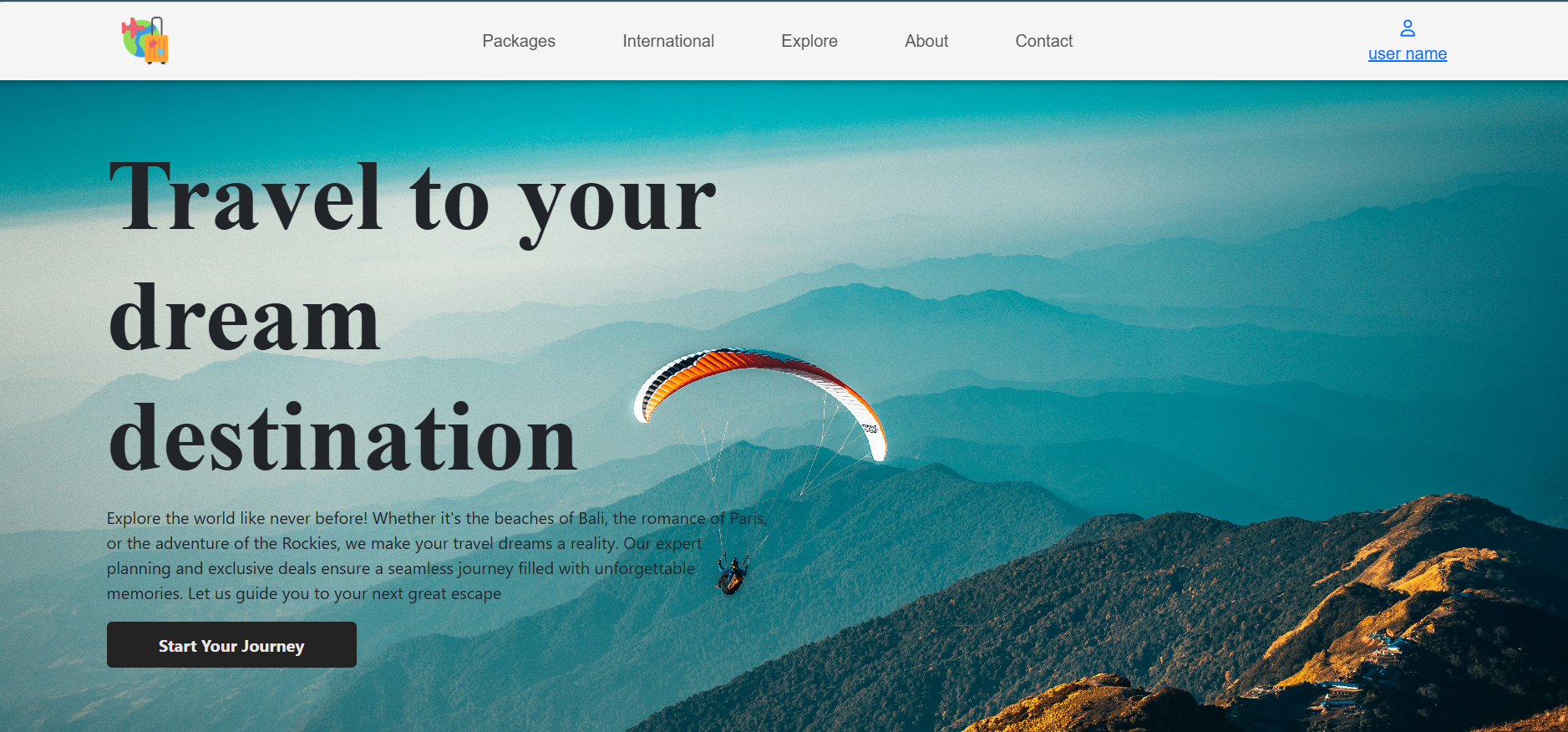 Travel Booking Website